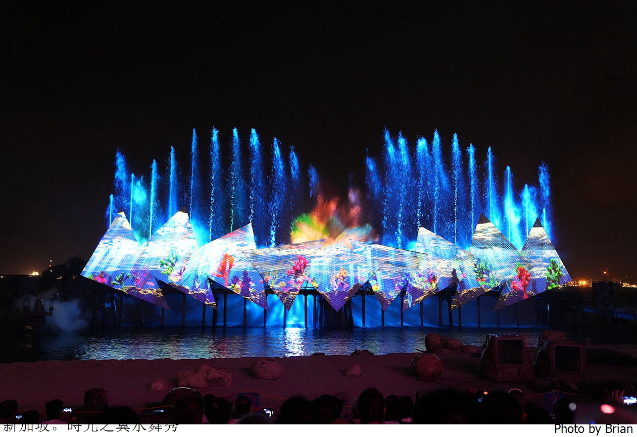 新加坡聖淘沙時光之翼燈光水舞秀。夜間精彩水舞秀演出時間、票價、參觀資訊 @嘿!部落!