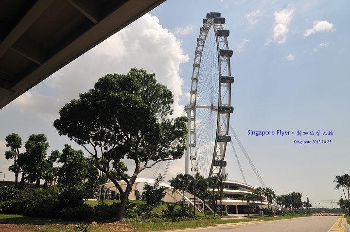 世界上最大摩天輪。Singapore Flyer @布萊恩:觀景窗看世界。美麗無限