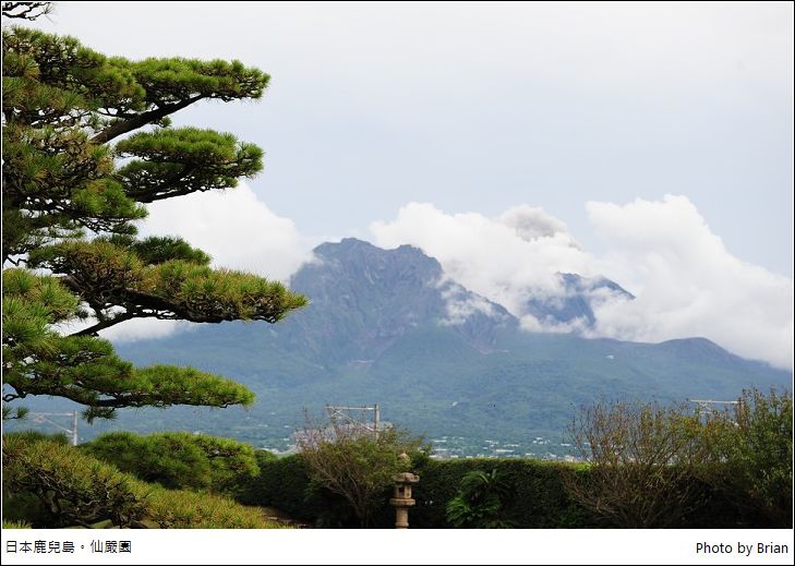 日本南九州鹿兒島仙巖園。遙望櫻島火山，篤姬拍攝場景 @布萊恩:觀景窗看世界。美麗無限